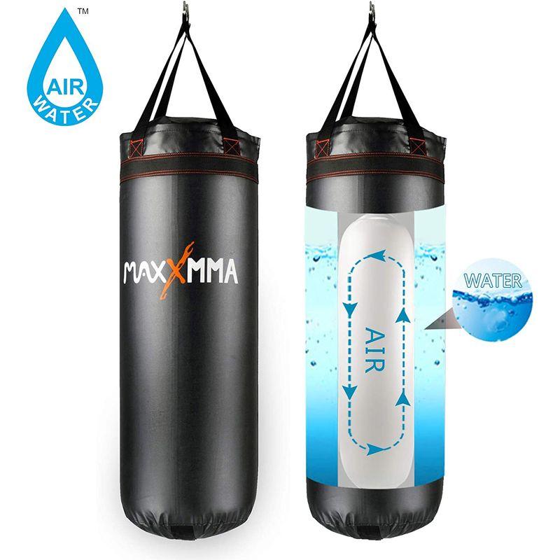 MaxxMMA サンドバッグ ウォーター＆エアーヘビーバッグ 重量に調整可能 30〜55kg 筋トレ トレーニング パンチングバッグ 55kg サンドバッグ ウォーター＆エアーヘビーバッグ 重量に調整可能 筋トレ トレーニング パンチングバッグ サイズ PVC