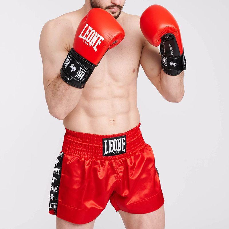 LEONE 1947 ボクシング キックボクシング グローブユニセックス AMBASSADOR バッファローレザー PUパッド ベルクロ留 ボクシング キックボクシング グローブユニセックス AMBASSADOR バッファローレザー PUパッド ベルクロ留