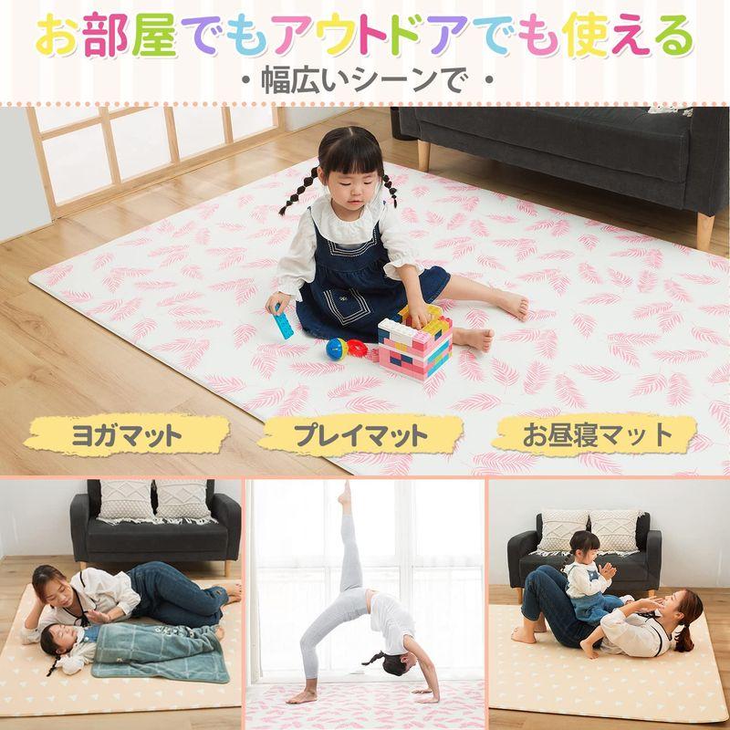 ベビープレイマット プレイマット より厚い1.5? 200*140*1.5cm TPU素材 フロアマット ロールアップ 防水 衝撃緩和 持ち プレイマット より厚い1 200*140*1 5cm TPU素材 フロアマット ロールアップ 防水 衝撃緩和 持ち