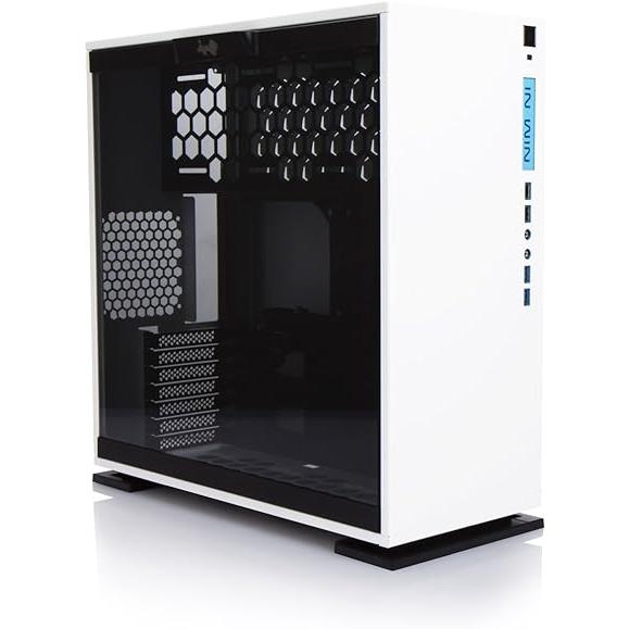 IN WIN 強化ガラス製サイドパネル採用 ミドルタワーATXケース 303-White (型番:IW-CF06W) IN WIN USB