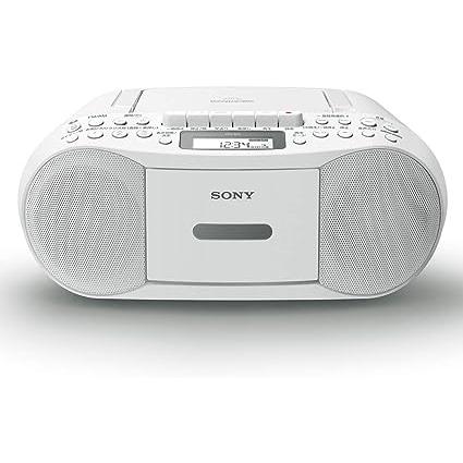 ソニー AUX CDラジカセ レコーダー CFD-S70 : FM/AM/ワイドFM対応 録音可能 ホワイト CFD-S70 W CFD S70 FM補完放送
