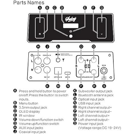 海外品 Sabaj A4 ステレオ デジタル パワーアンプ 小型 ヘッドホンアンプ搭載/bluetooth付き プリメインアンプ 【E2276791980】(12240円)