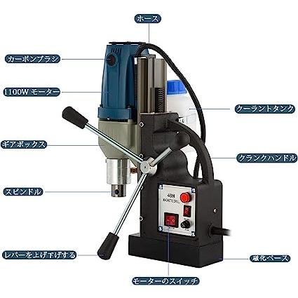 磁気ドリルスタンド　磁気ボール盤　アトラマスター磁気吸着式　小型ハンディタイプ磁器ボーラー　ライトボーラー