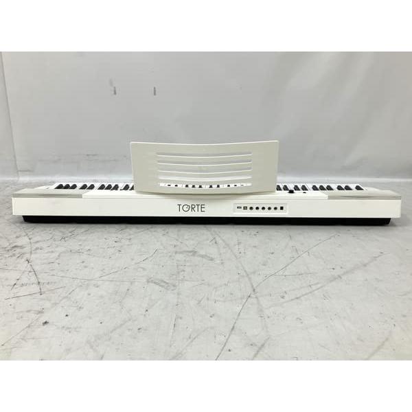 TORTE トルテ 電子ピアノ 88鍵盤 フルスケール 日本語表記 140ボイス 軽量スリム設計 TDP-88/WH (サスティンペダル/譜面立て/電 