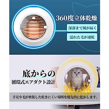 Kandar ペットドライルーム 乾燥ボックス プロのブリーダー監修 静音 犬 猫 ペット用 ハンズフリー 日本メーカー出荷 