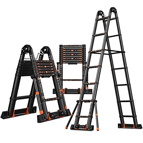 冬の華 伸縮はしご はしご 3.3m+3.3m最長6.6m 耐荷重150kg 伸縮梯子
