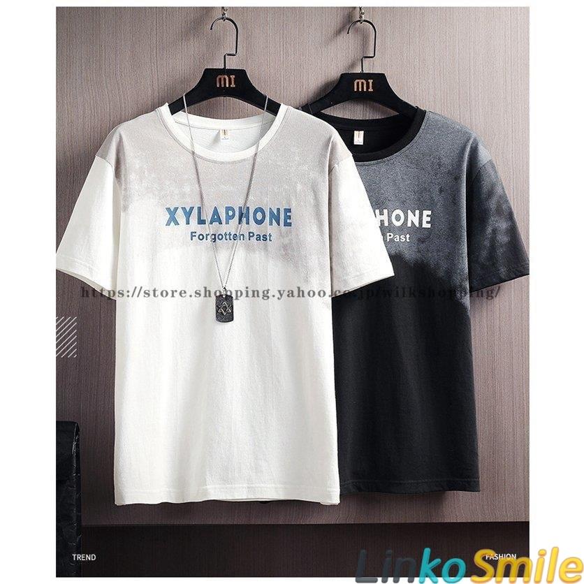 半袖tシャツ メンズ おしゃれ Tシャツ 五分袖 カットソー 英字 カジュアル 夏 メンズファッション Ls Linko Smile 通販 Yahoo ショッピング