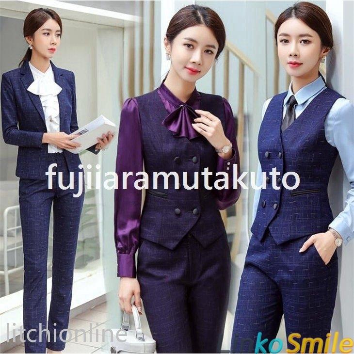 レディースファッション 在庫有り お買い得 スリーピース 卒業式 入学式 オフィス ビジネススーツ レディース 事務服 エレガント 無地 パンツスーツ Ol女性 ジャケット フォマール ママスーツ Ommk4nqupy Www Boulevardrestaurants Com