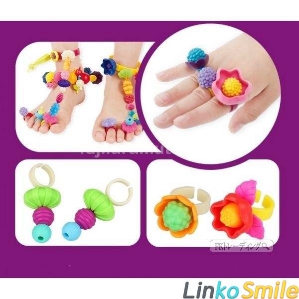 ビーズ アクセサリーキット 手作り Diy おもちゃ 女の子材料 セットカラフルハンドメイド 子供のお誕生日 Ls Linko Smile 通販 Yahoo ショッピング