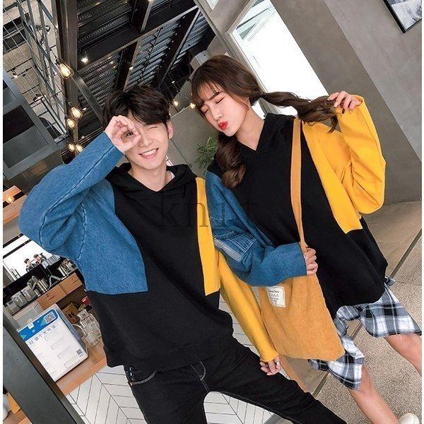 ペアルックペアおそろお揃いパーカーレディースメンズおしゃれ中学生高校生10代代韓国ファッショントレーナーカップル10 Ls1104 Linko Smile 通販 Yahoo ショッピング