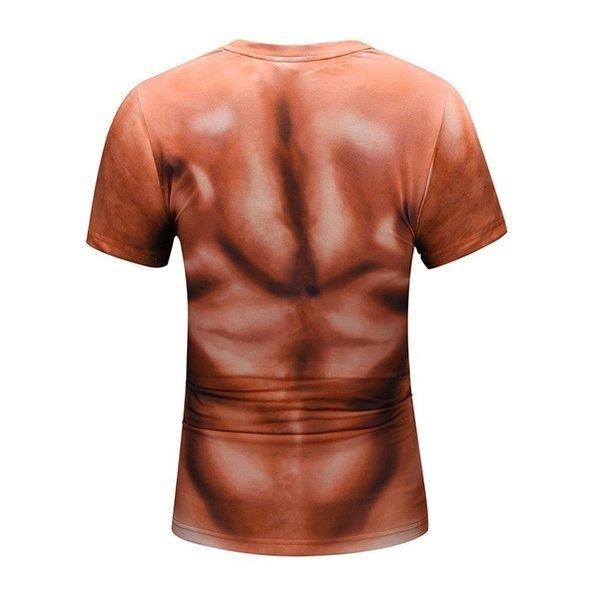 夏面白い3筋肉シャツトップス裸人格シャツ用男性カジュアルセクシーな男ヌードシャツ原宿男性服21 Ls1104 Linko Smile 通販 Yahoo ショッピング