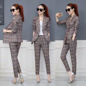 割引クーポン付 レディースフォーマルスーツセットアップ2点セットパンツスーツ上下セットジャケットパンツスーツ結婚式秋ファッションレディースビジ クーポンあ Www Superavila Com