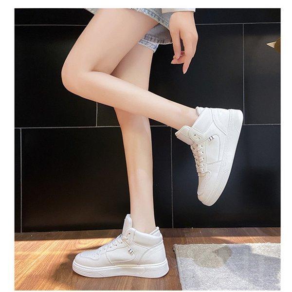 新作レディースシンプル平底スニーカーランニングハイヒールシューズ歩きやすいカジュアル靴スポーツ履きやすいシューズダッドスニーカー秋学生風 Ls1104 7878 Linko Smile 通販 Yahoo ショッピング