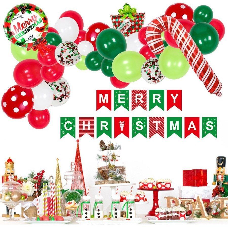 クリスマス 風船セット 飾り付け おしゃれ 装飾風船 メリークリスマス パーティー サンタ クリスマスツリー スノーマン ショッピングモールクリスマス飾り Ls1104 Linko Smile 通販 Yahoo ショッピング