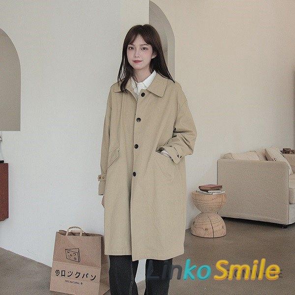 おすすめ レディース ステンカラーコート ロング丈 秋用 アウター ラグラン袖 春用 スプリングコート Ol 通勤 ライトアウター Xifxdihmf0 レディースファッション Ladosur Cl