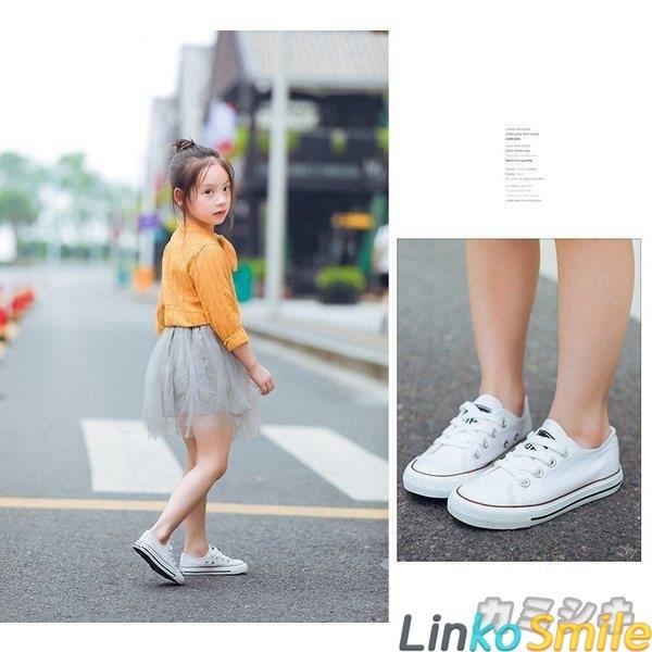 キャンバス靴 親子 お揃い ズック靴 子供靴 スニーカー 布 ズック靴 シンプル ジュニア 女の子 男の子 ママ キッズローカットスニーカー キャンパス生地 可愛い Lse9f Linko Smile 通販 Yahoo ショッピング