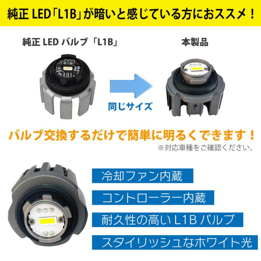L1B LEDフォグランプ 純正バルブ交換 ダイハツ タント R4.9〜 ホワイト