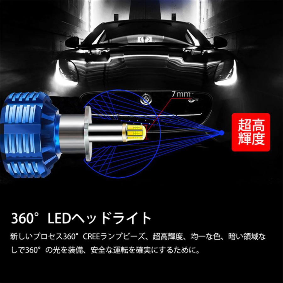 360度全面発光 LED H1 ヘッドライト 車用 NISSAN 日産 シルビア SILVIA H11.11〜H14.8 S15 2灯 blue Linksauto｜linksauto｜08