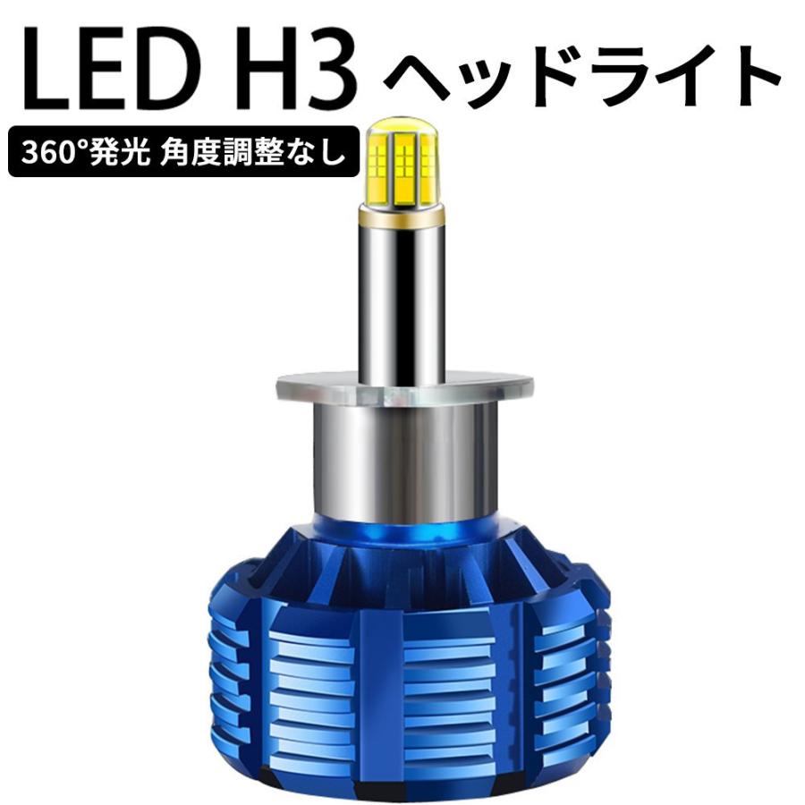 360度全面発光 LED H3 ヘッドライト バイク用 KTM 990 ADVENTURE 1灯
