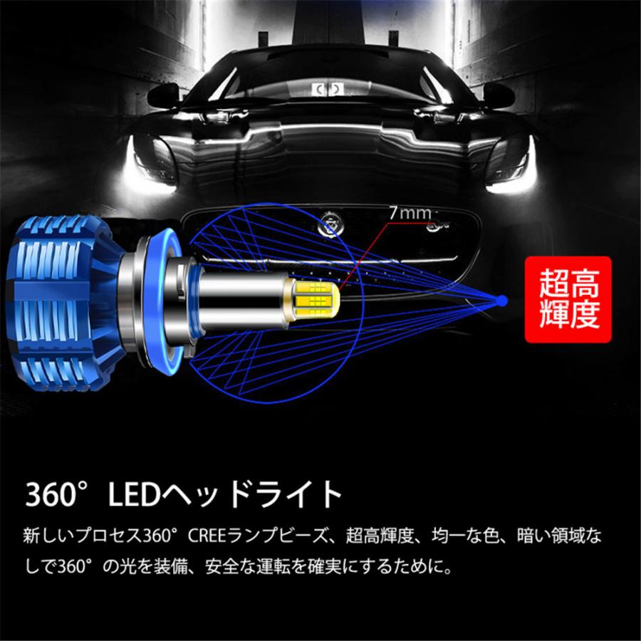 360度全面発光 LED H9/H11 ヘッドライト バイク用 SUZUKI スズキ