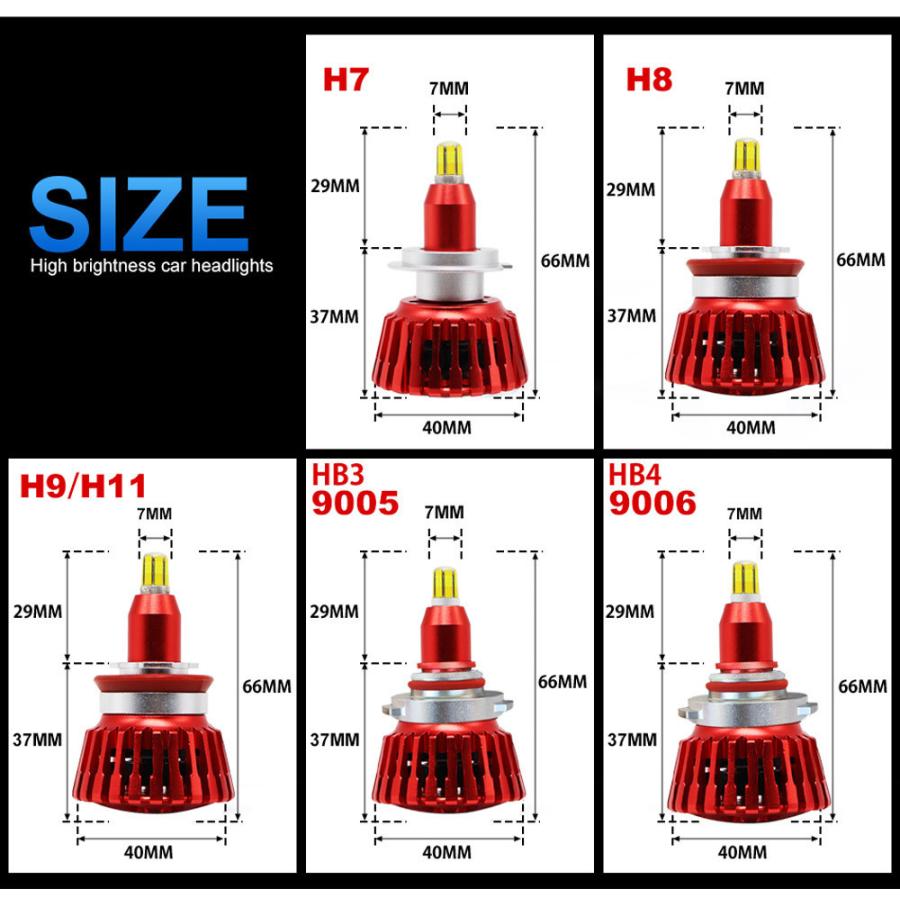 360度全面発光 LED H8/H9/H11 ヘッドライト 車用 HONDA ホンダ ステップワゴン STEP WGN H24.4〜H27.3 RK系 HID装着車 2灯 red Linksauto｜linksauto｜11