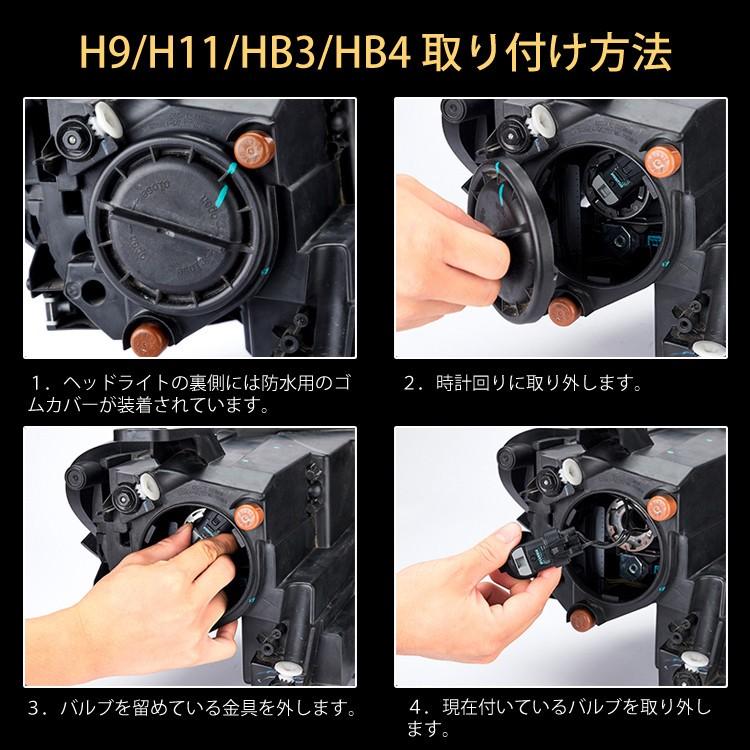 LED H11 LEDヘッドライト バイク用 KAWASAKI ZX-14R ZXT40F 2012-2017