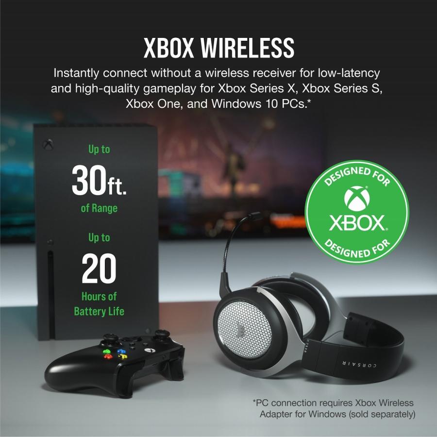 CORSAIR XBOX公式ライセンス取得 ワイヤレスヘッドセット HS75 XB 