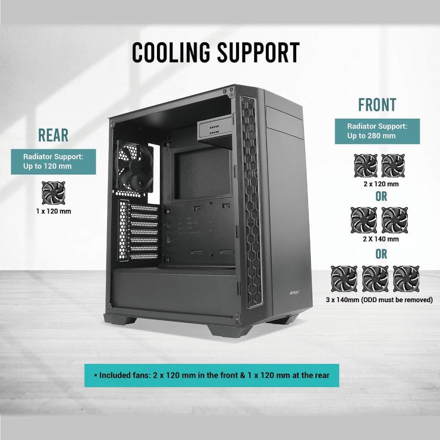 Antec 防音パネル 5インチベイ搭載 E Atx対応ミドルタワーpcケース P7 Neo 3300s P7 Neo リンクスダイレクト 通販 Yahoo ショッピング