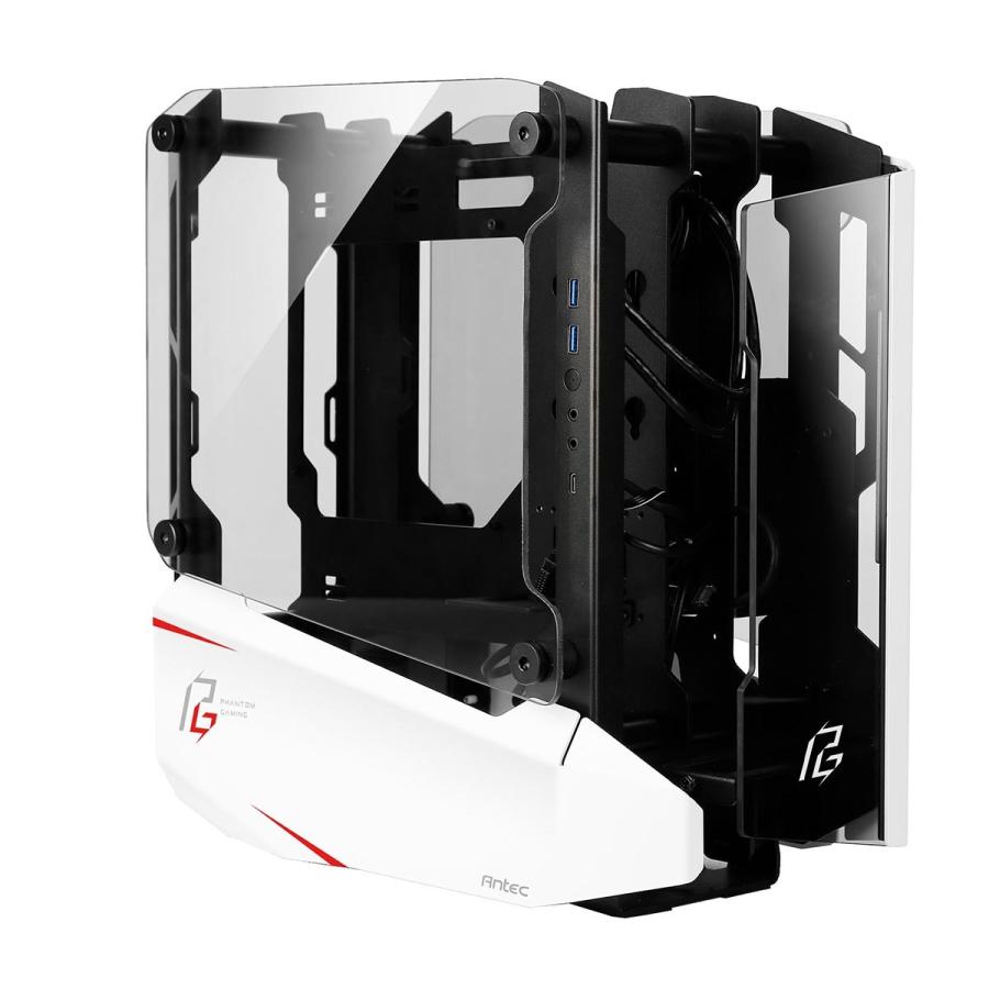 Antec 水冷ゲーミングpcに特化したitx対応オープンフレームpcケース Striker Phantom Gaming Edition ホワイト 3300s Striker Pge リンクスダイレクト 通販 Yahoo ショッピング