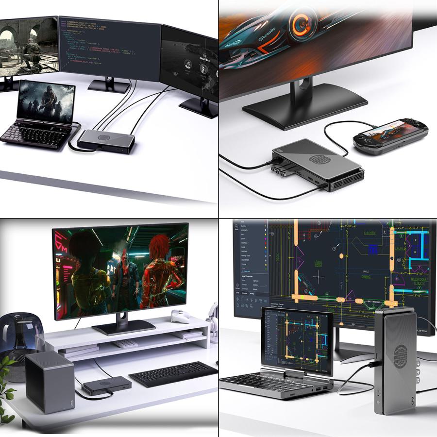 GPD G1 2024 外付けGPU Radeon RX 7600M XT搭載 サイレント GPD G1 2024 外付けGPU Radeon RX 7600M XT搭載 サイレント