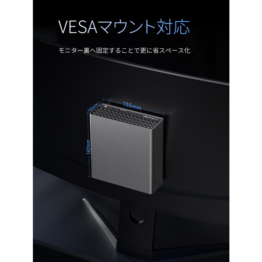 JWAWAKEN JW-LS5 ミニPC AMD Ryzen AI 9 HX 470 メモリ32GB ストレージ