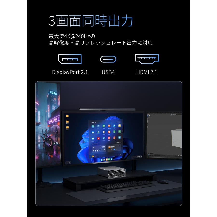 JWAWAKEN JW-LS5 ミニPC AMD Ryzen AI 9 HX 470 メモリ32GB ストレージ