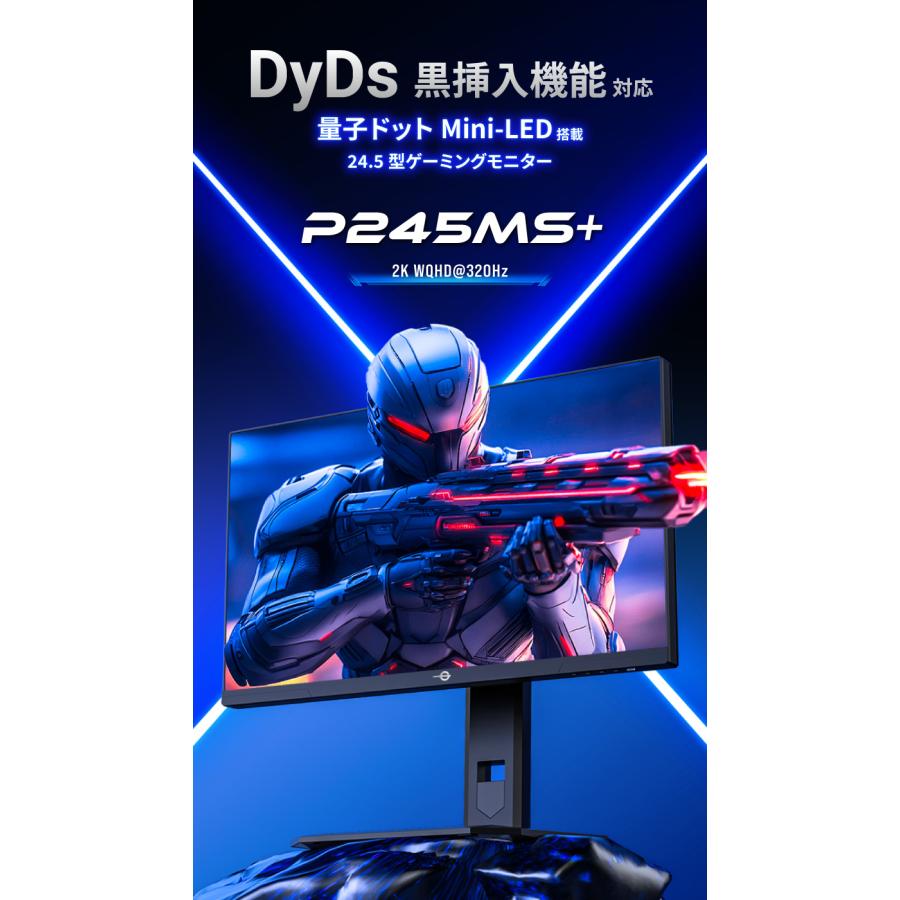 TITAN ARMY 24.5インチ 量子ドット MiniLED HDR1000相当 WQHD 320Hz
