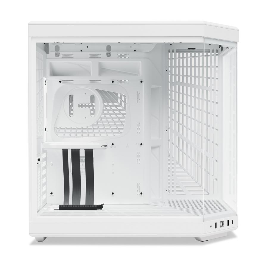 HYTE PCケース Y70 スノーホワイト 独自のピラーレス式パノラマ強化