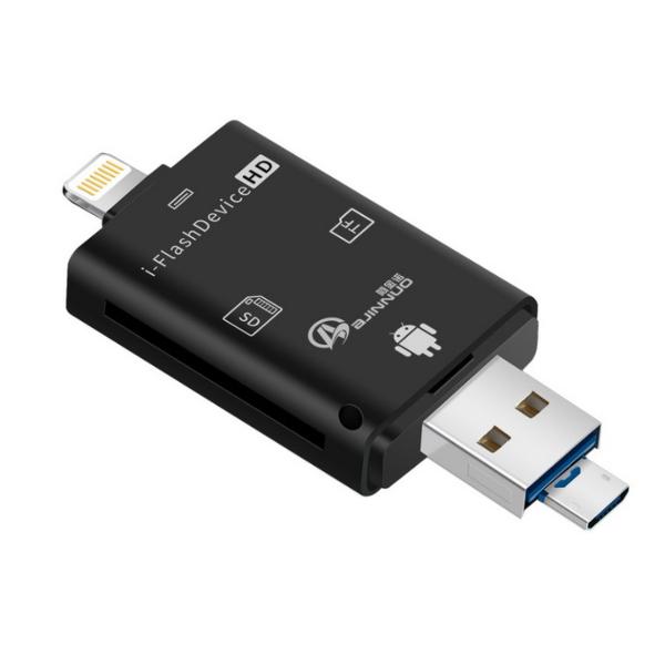 Sdカードリーダー Iphone Lightning Usb マイクロusb Microsd スマホ マルチカードリーダー Ipad Pc Android タブレット スマートフォン Ch06 01 リンクスオンラインyahoo 店 通販 Yahoo ショッピング