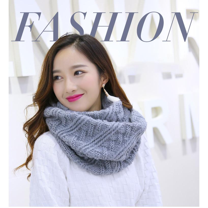 スヌード ネックウォーマー マフラー レディース ニット 一重 二重