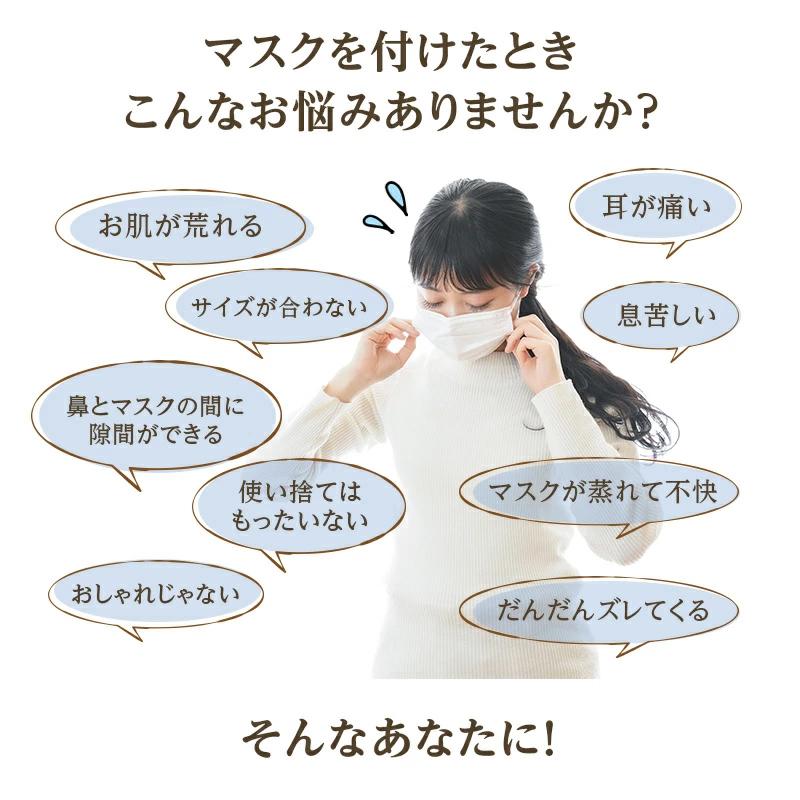 マスク 日本製 肌側シルク100％ ファブリックケアマスク オーガニック
