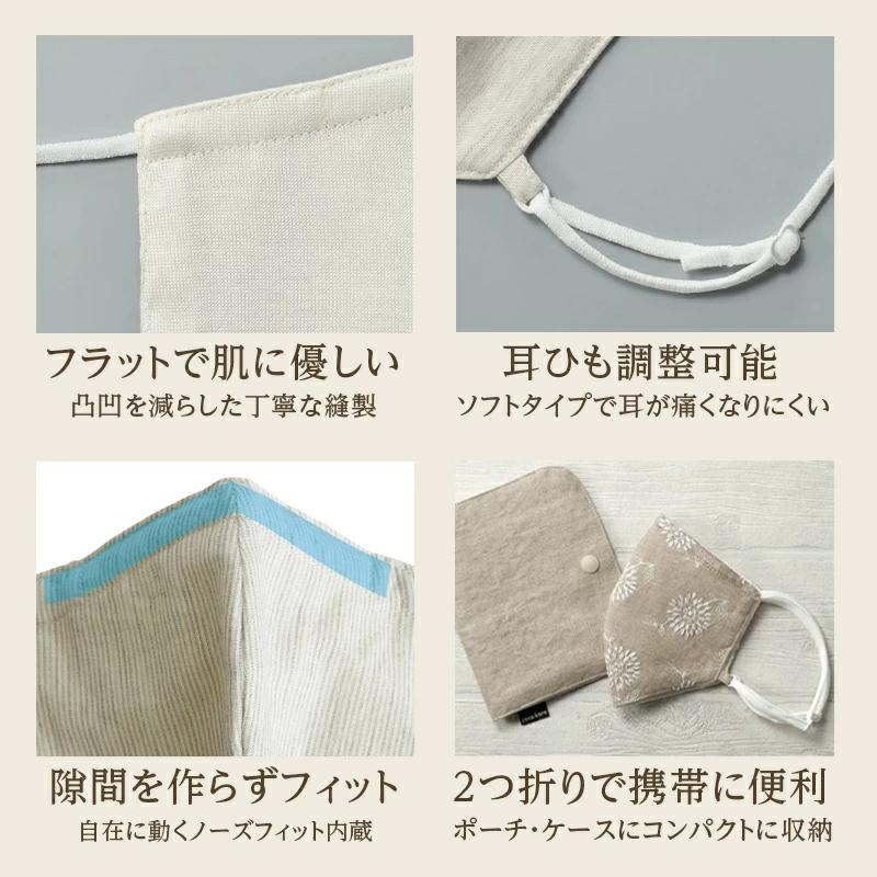 マスク 日本製 肌側シルク100％ ファブリックケアマスク オーガニック