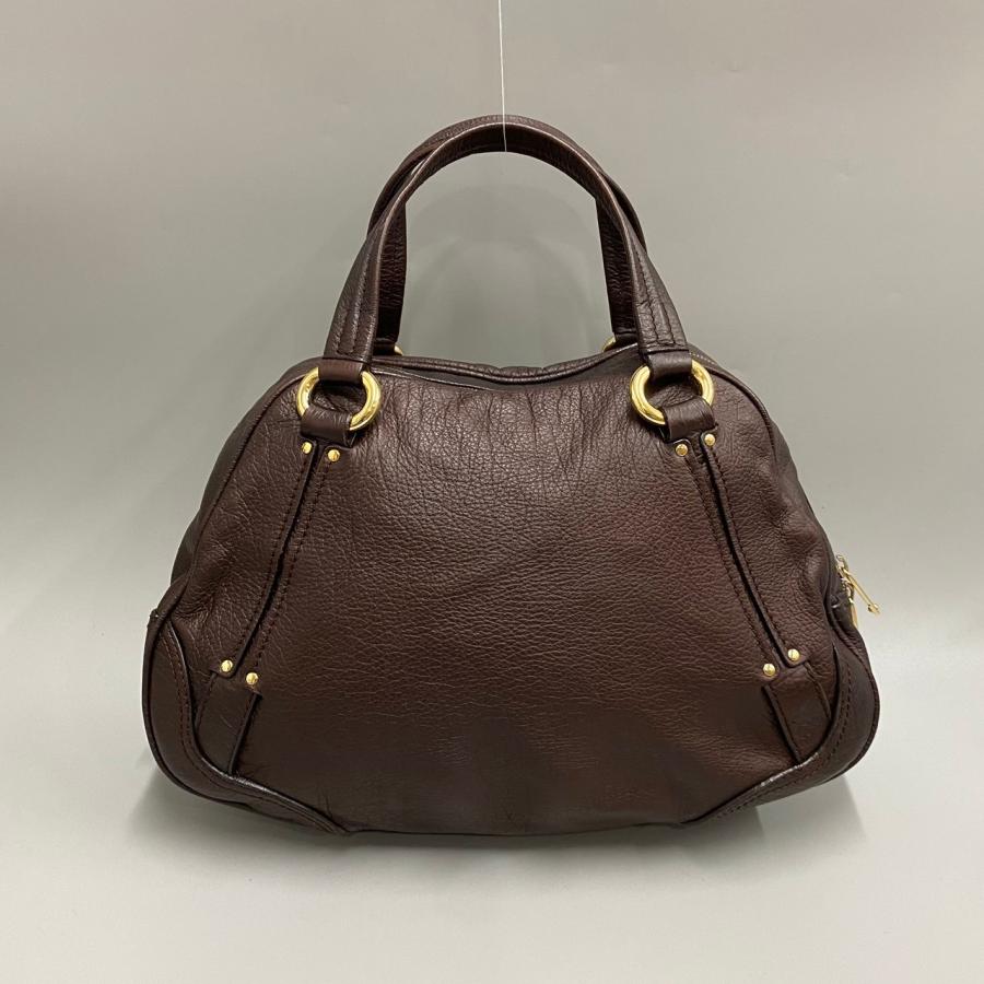CELINE（セリーヌ） 美品 ブラゾン トリオンフ ロゴ レザー 本革