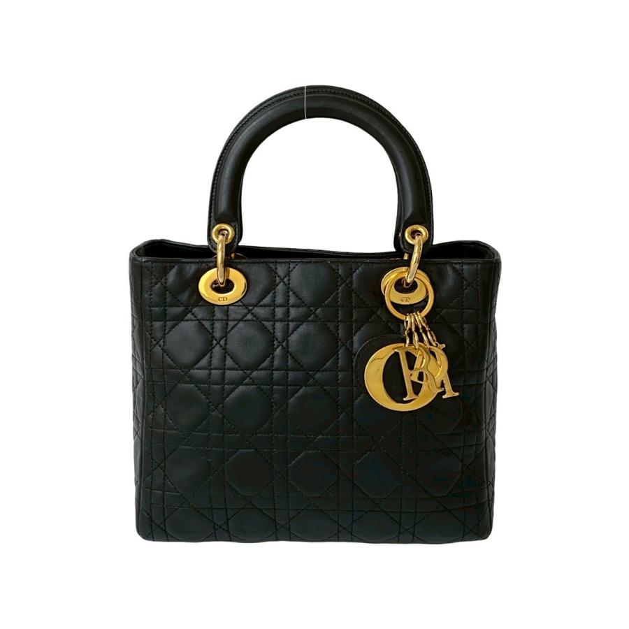 極 美品 Christian Dior ディオール レディディオール カナージュ