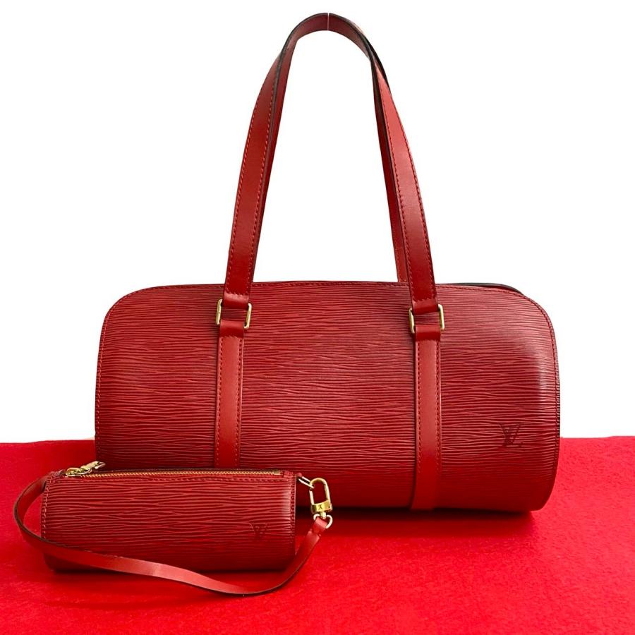 LOUIS VUITTON ヴィトン エピ スフロ 本革ハンドバッグミニボストン LOUIS VUITTON（ルイ・ヴィトン） ほぼ未使用 ポーチ付 スフロ エピ