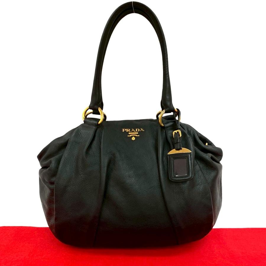 PRADA ミニボストンバッグ トートバッグ レザー