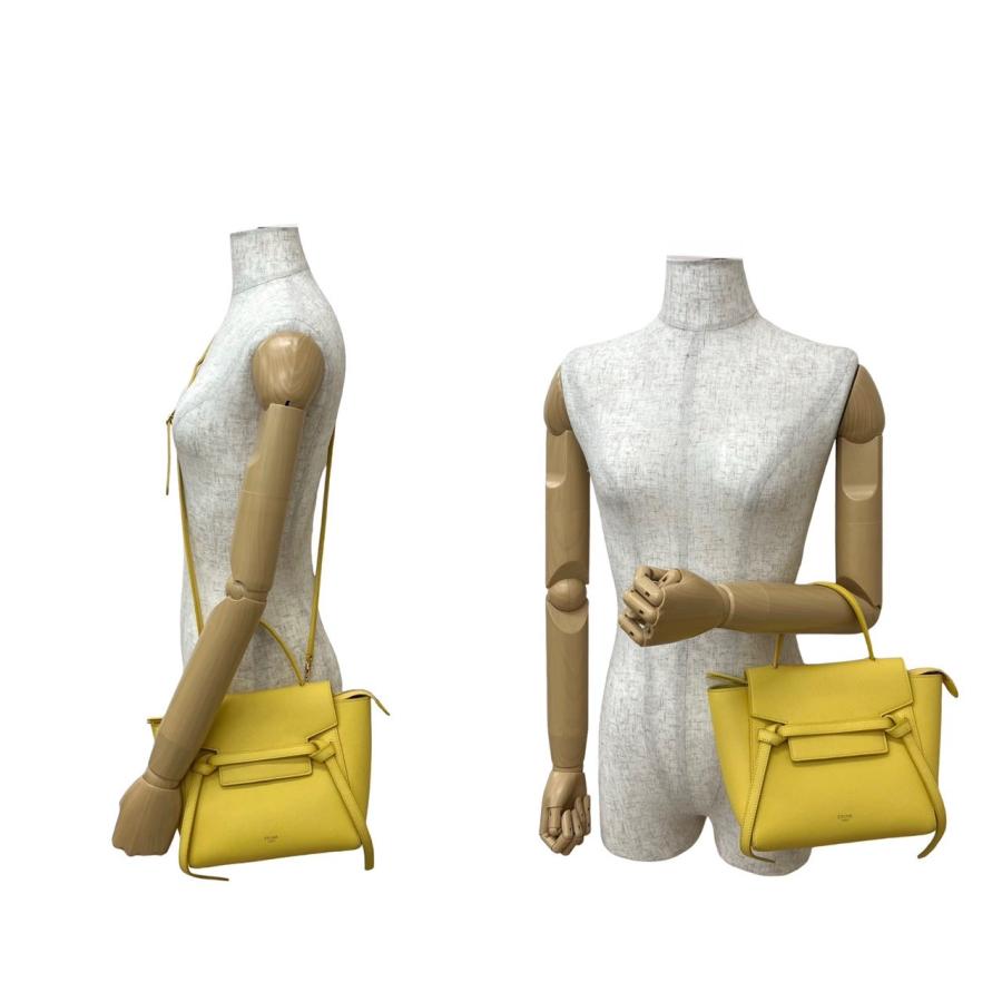 CELINE（セリーヌ） 極 美品 ベルトバッグ ナノ レザー 本革 2way 