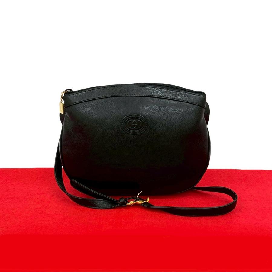 GUCCI 極 美品 グッチ オールドグッチ ヴィンテージ GG ロゴ レザー 本  