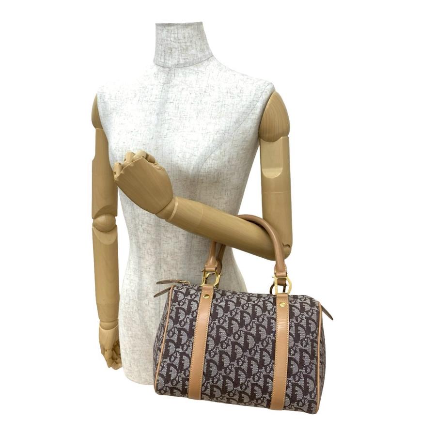 極 美品 Christian Dior クリスチャンディオール トロッター柄 レザー