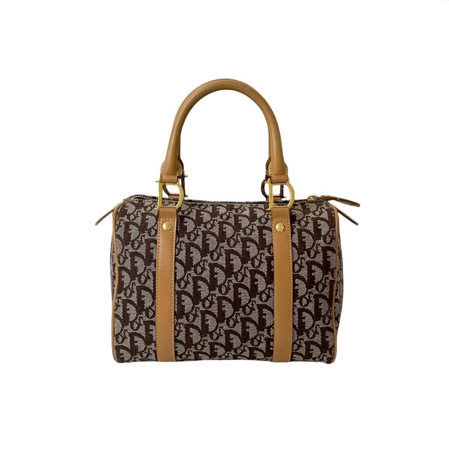 極 美品 Christian Dior クリスチャンディオール トロッター柄 レザー