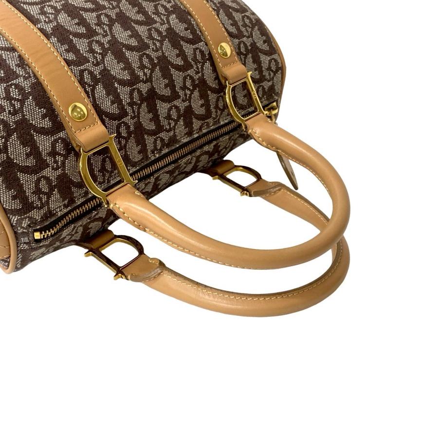 極 美品 Christian Dior クリスチャンディオール トロッター柄 レザー