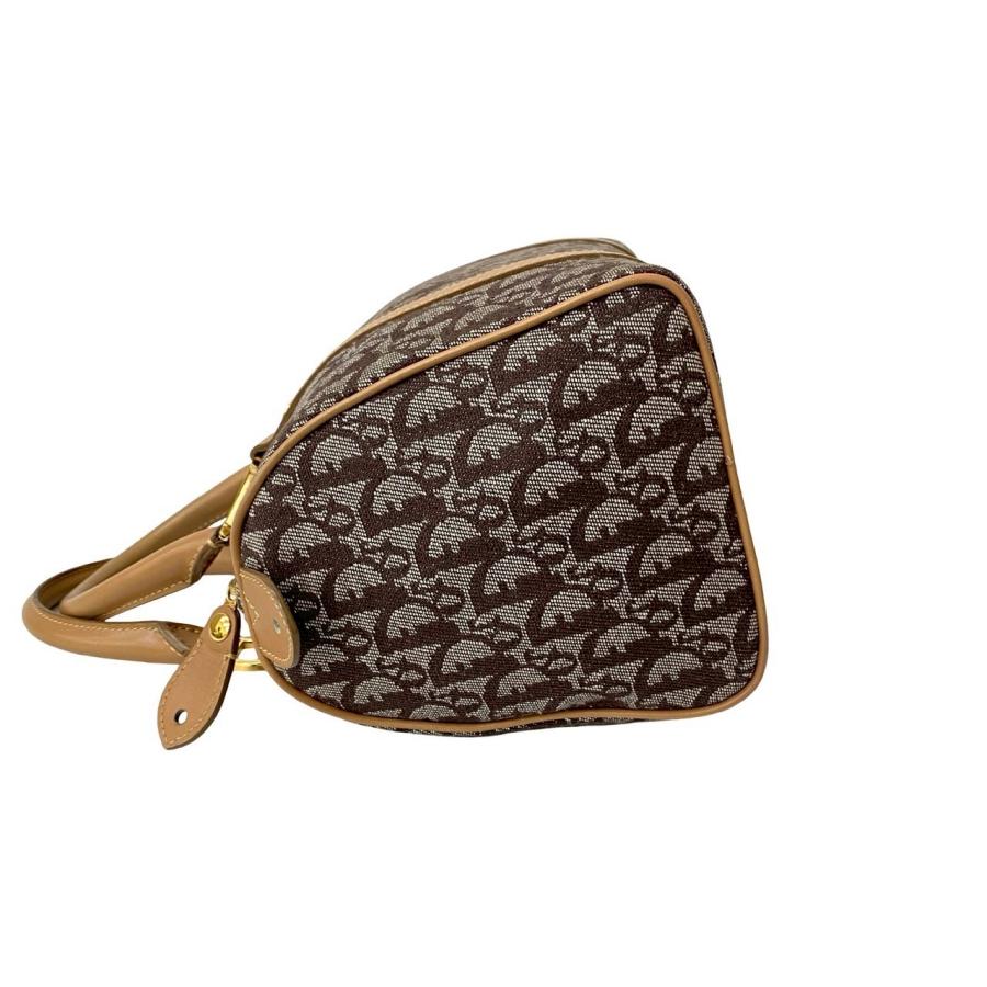 極 美品 Christian Dior クリスチャンディオール トロッター柄 レザー