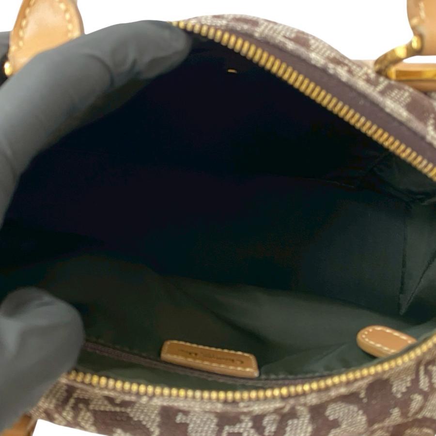 極 美品 Christian Dior クリスチャンディオール トロッター柄 レザー