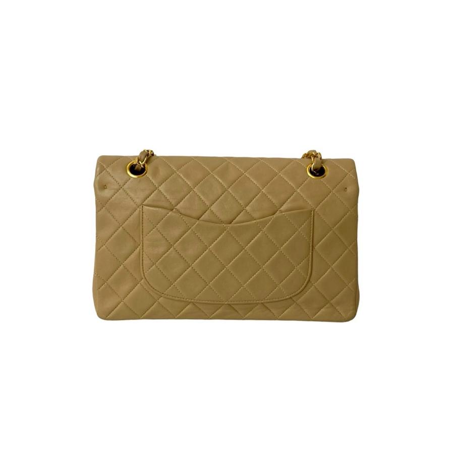 極 美品 袋付 シール有 1番台 CHANEL シャネル マトラッセ ココマーク ラムスキン チェーン ショルダーバッグ ポシェット ベージュ c77-8_3